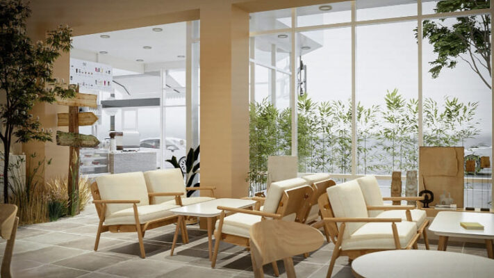 Quán cafe, trà sữa nên chọn cửa kính như thế nào? Báo giá thi công trọn bộ 1 cửa kính quán cafe đẹp hiện đại