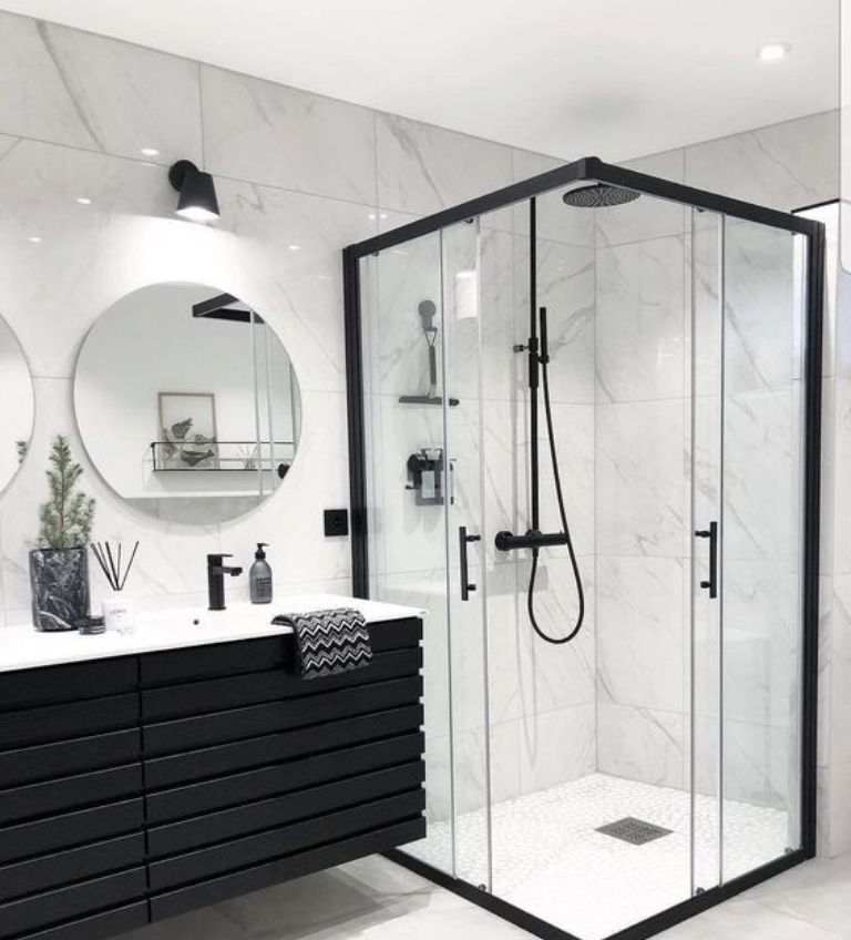Top 12 Mẫu Cabin Tắm Cửa Lùa Tiết Kiệm Diện Tích, Sang Trọng Cho Phòng Tắm Hiện Đại 9 cabin tắm cửa lùa 2 cánh