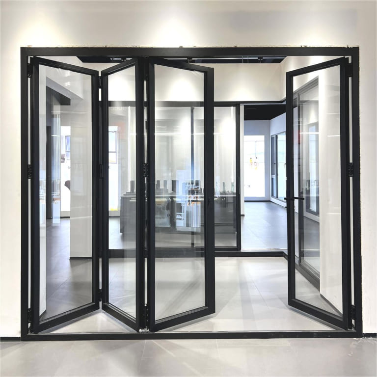 Báo giá thi công 12 mẫu cửa kính cường lực 4 cánh cho nhà riêng, văn phòng 11 cửa kính cường lực 4 cánh thông minh