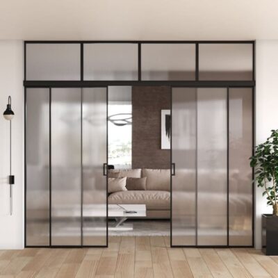 kính cường lực sọc trang trí nội thất