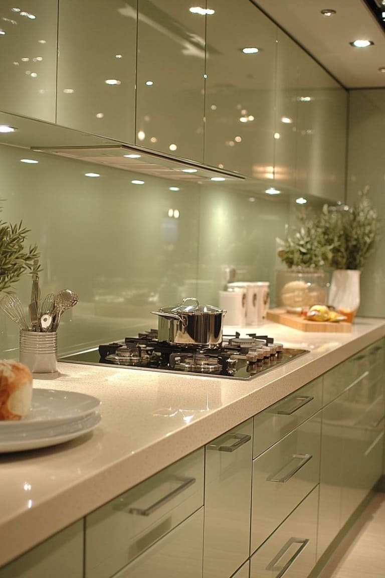 Top 12 mẫu kính ốp bếp hiện đại kèm báo giá trọn gói lắp đặt 15 kính ốp bếp màu đỏ nổi bật