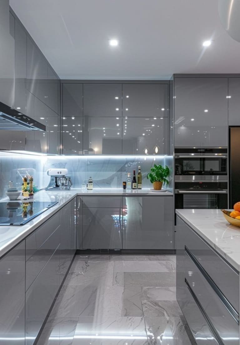 Top 12 mẫu kính ốp bếp hiện đại kèm báo giá trọn gói lắp đặt 11 kính ốp bếp màu kem trang nhã