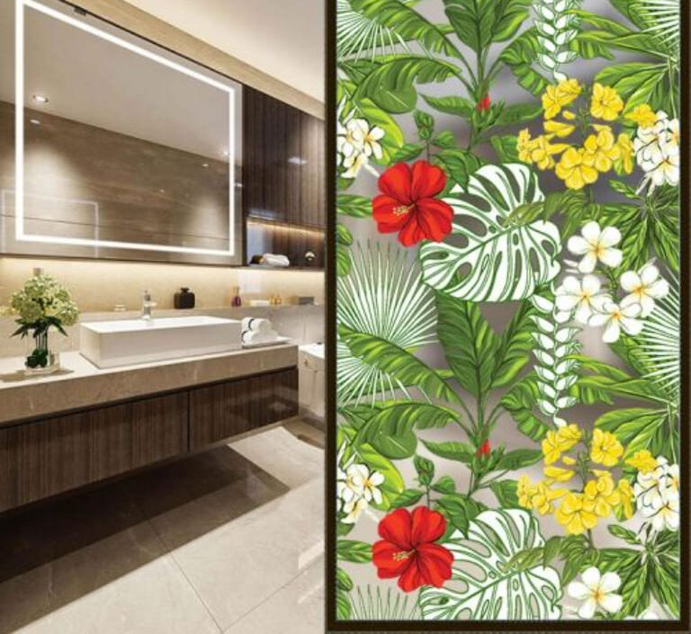Báo Giá 9 Mẫu Vách Kính Cường Lực Hoa Văn Sinh Động, Độc Đáo 10 vách kính cường lực hoa văn sang trọng