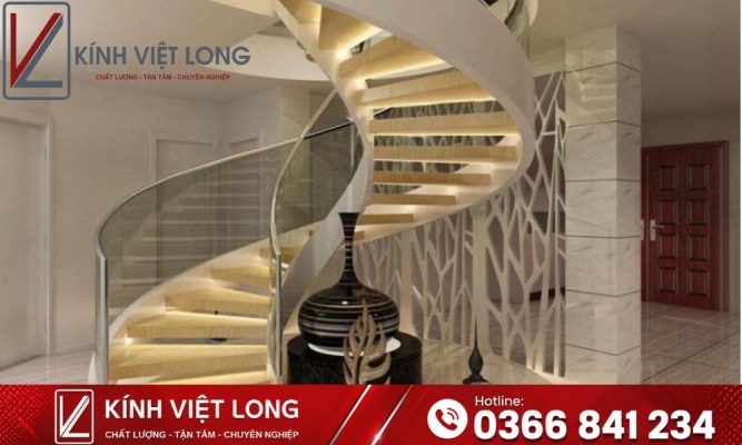 Cầu Thang Kính: Giải Pháp Kiến Trúc Thông Minh Cho Ngôi Nhà Hiện Đại 26 Mẫu cầu thang kính xoắn ốc