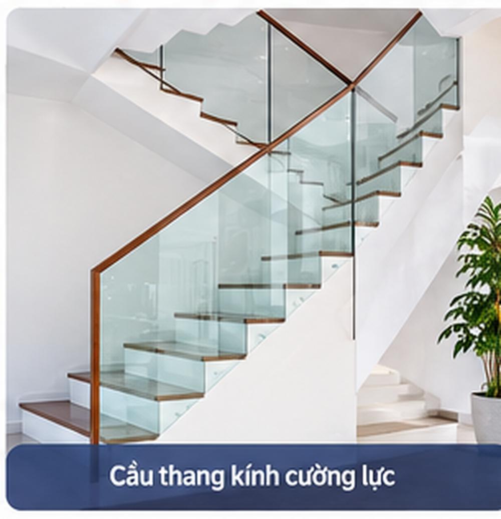 Kính Cường Lực Sài Gòn – Báo Giá Mới Nhất 5 Cầu thang kính cường lực