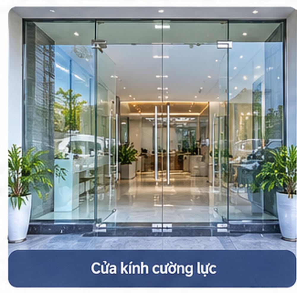 Kính Cường Lực Sài Gòn – Báo Giá Mới Nhất 3 Cửa kính cường lực