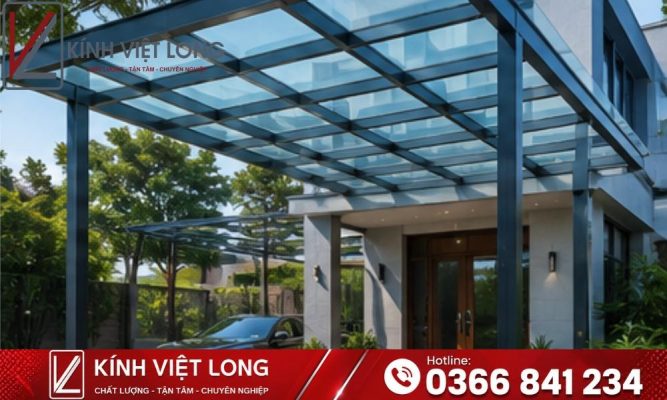 Mái Kính Cường Lực: Giải Pháp Lấy Sáng An Toàn Cho Mọi Công Trình 21 Mẫu Mái Kính Cường Lực Khung Nhôm Hệ Cao Cấp