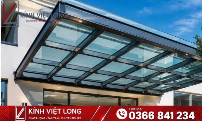 Mái Kính Cường Lực: Giải Pháp Lấy Sáng An Toàn Cho Mọi Công Trình 22 Mẫu Mái Kính Cường Lực Khung Nhôm Hệ Cao Cấp