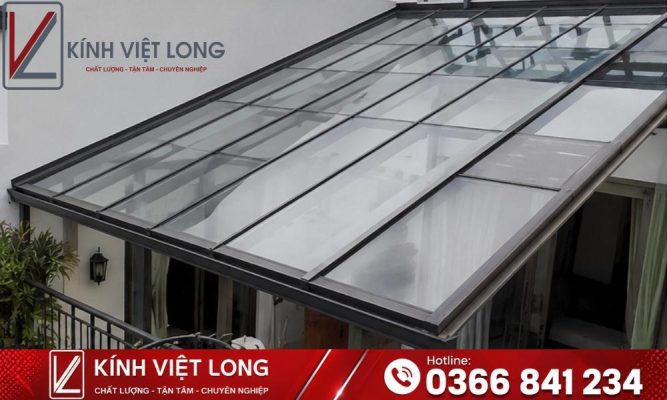 Mái Kính Cường Lực: Giải Pháp Lấy Sáng An Toàn Cho Mọi Công Trình 12 Mẫu Mái Kính Cường Lực Mái Dốc