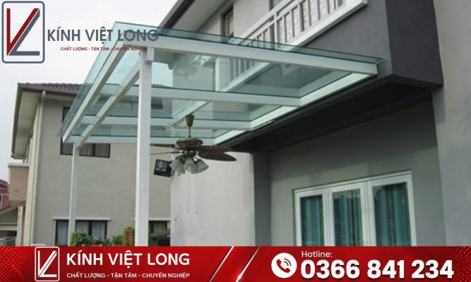 Mái Kính Cường Lực: Giải Pháp Lấy Sáng An Toàn Cho Mọi Công Trình 3 Mẫu mái Kính Cường Lực Phẳng